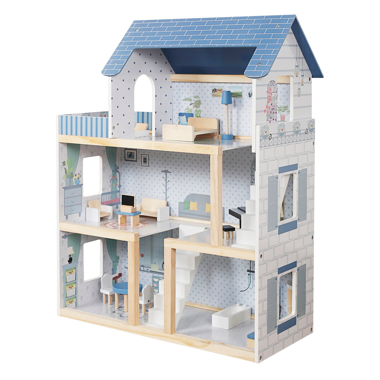 Casa de muñecas moderna juguete modelo W06A413H