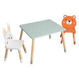 Juego de Mesa y Sillas Infantiles con Diseño de Animales W08G410B