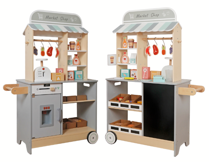 Supermercado de Madera Juguete Montessori con Accesorios W10A222B