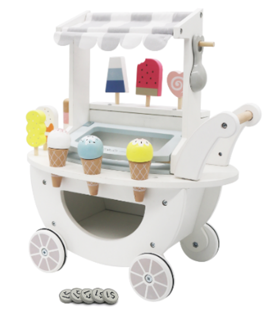 Carrito de Helados de Madera Juguete Montessori W10A234