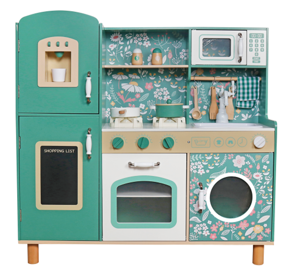 Cocinita de Madera Juguete Montessori con Estufa Electrónica W10C790B