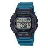 WS-1400 Reloj Casio para Hombre Pulsera de Caucho Digital 10 Años de Batería, Lap Memory 60