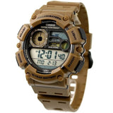 WS-1500 Casio Reloj Digital para Hombre Pulsera de Caucho Fishing Gear, Fase Lunar