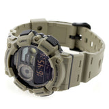 WS-1500 Casio Reloj Digital para Hombre Pulsera de Caucho Fishing Gear, Fase Lunar