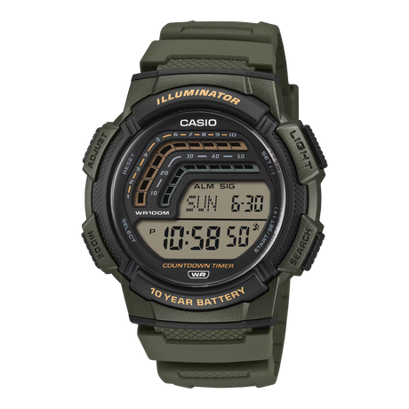 WS-1800 Reloj Casio de hombre correa de resina digital