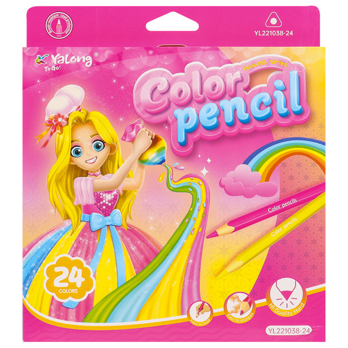 YL2221038-24 Crayones princesa Yalong 24 colores