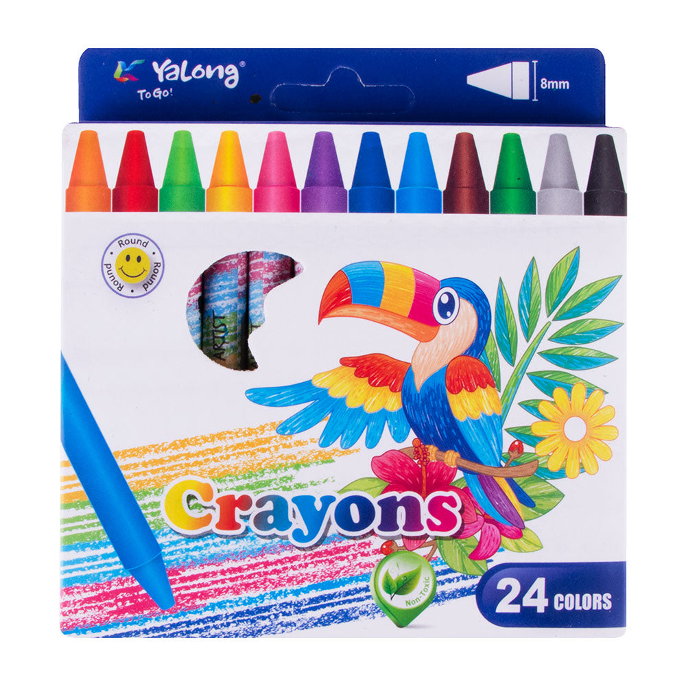 Crayones de cera 24 colores Yalong YL95087-24