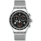 YVS401GB Reloj Swatch Blackie de hombre pulsera mesh 42mm
