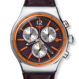 YVS413 Reloj Swatch Irony Prisoner de hombre correa de cuero