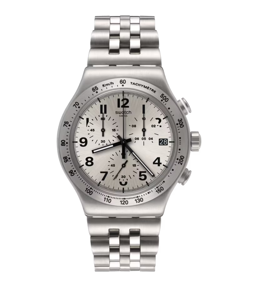 YVS425G Reloj Swatch Destination Upper East de caballero correa de metal
