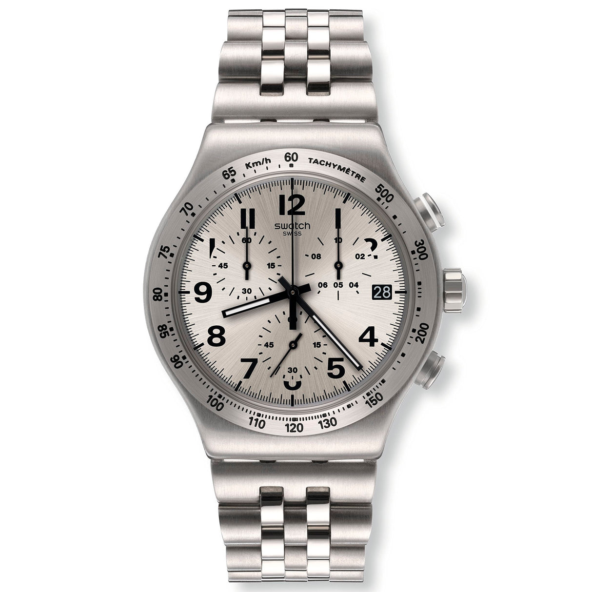 YVS425G Reloj Swatch Destination Upper East de caballero correa de metal