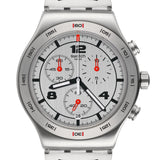 YVS447G Reloj Swatch Silver Again de hombre correa de metal 43 mm