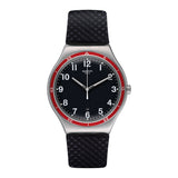YWS417 Reloj Swatch Red Wheel de hombre correa de resina