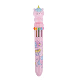 kk-7113 Lapicero unicornio de gel con diez colores