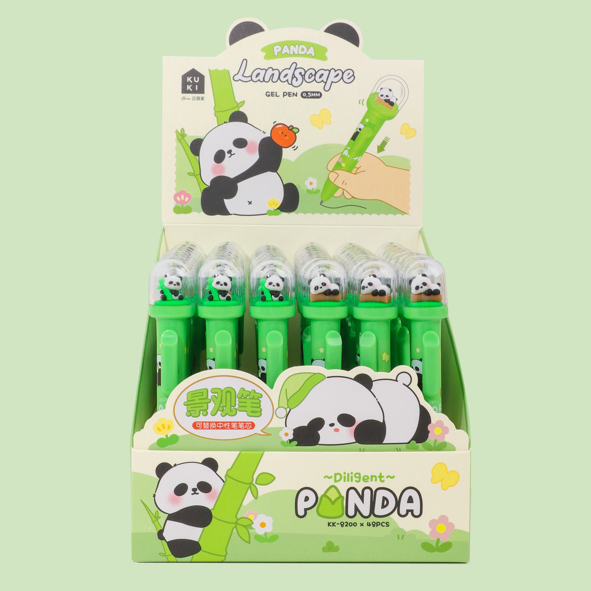 Boligrafo de gel panda Kuki kk-8200