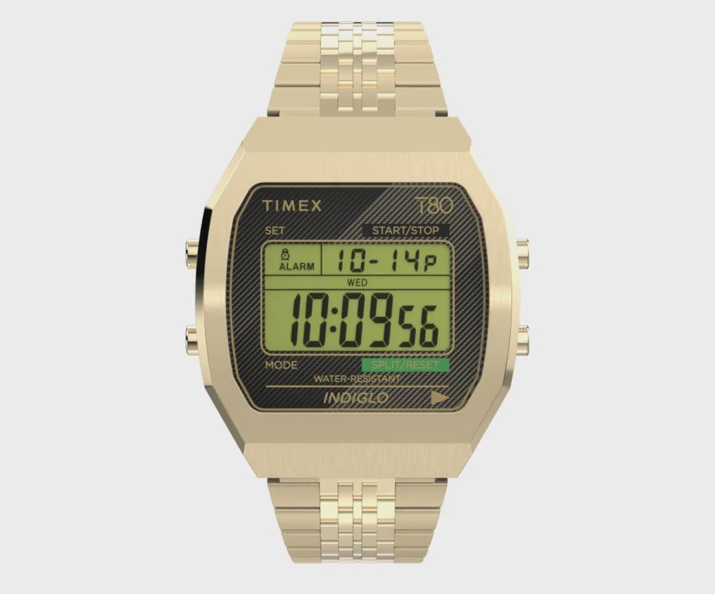TW2V74300 Reloj Timex T80 unisex correa de metal