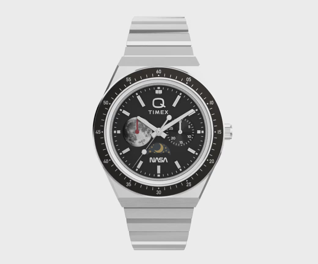 TW2Y56700 Reloj Timex Q NASA de hombre correa de metal