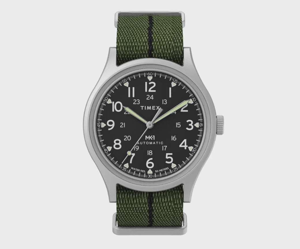TW2Y71700 Reloj Timex MK1 de hombre pulsera de tela 40 mm automático