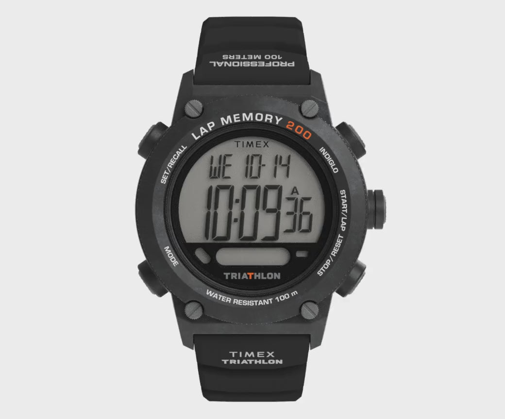 TW5M66900 Reloj Triathlon 200 de hombre correa de caucho
