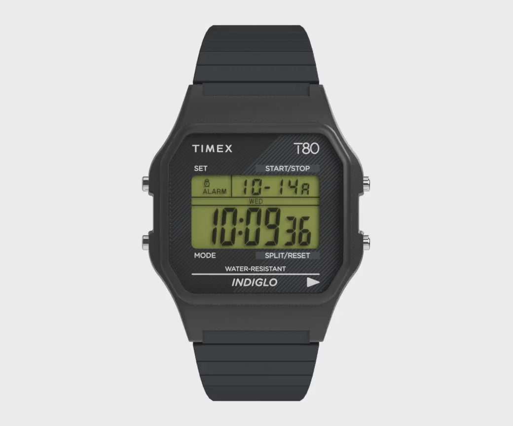 TW2R67000 Reloj Timex T80 unisex correa de acero inoxidable 34 mm
