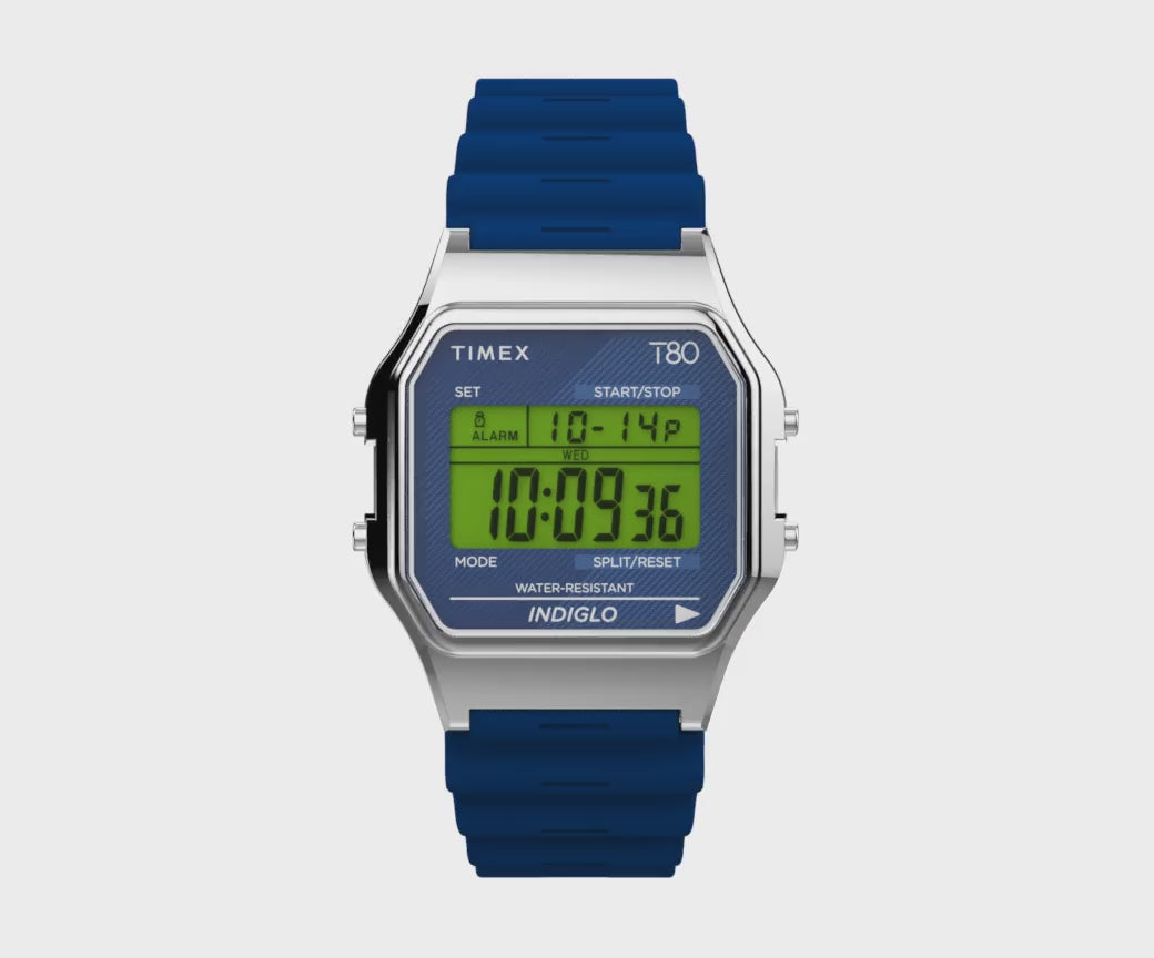 TW2V41200 Reloj Timex T80 unisex correa de resina 34 mm