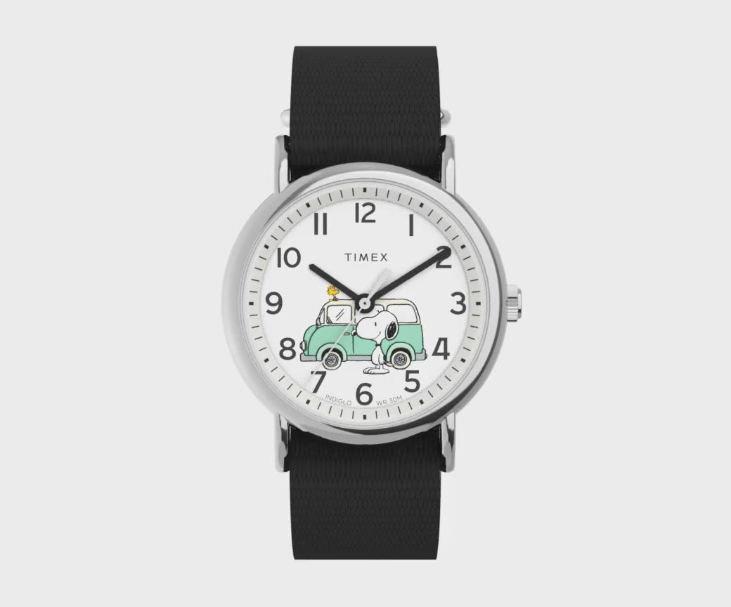 TW2Y11800 Reloj Timex Weekender Snoopy de hombre correa de tela