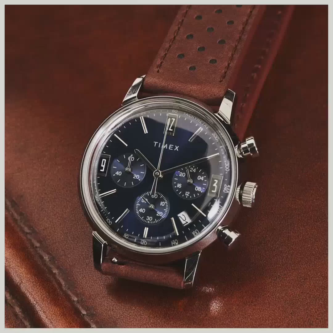 TW2W10200 Timex Marlin reloj de hombre correa de piel