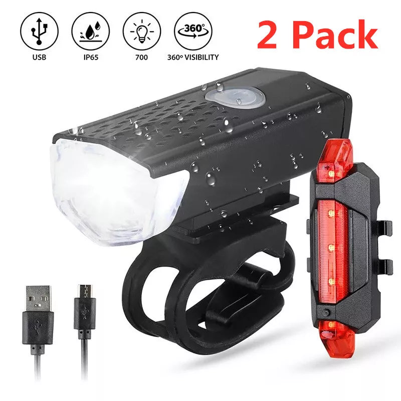TS-BL654 Luces de Ciclismo Impermeables set de Luces Delanteras y Traseras