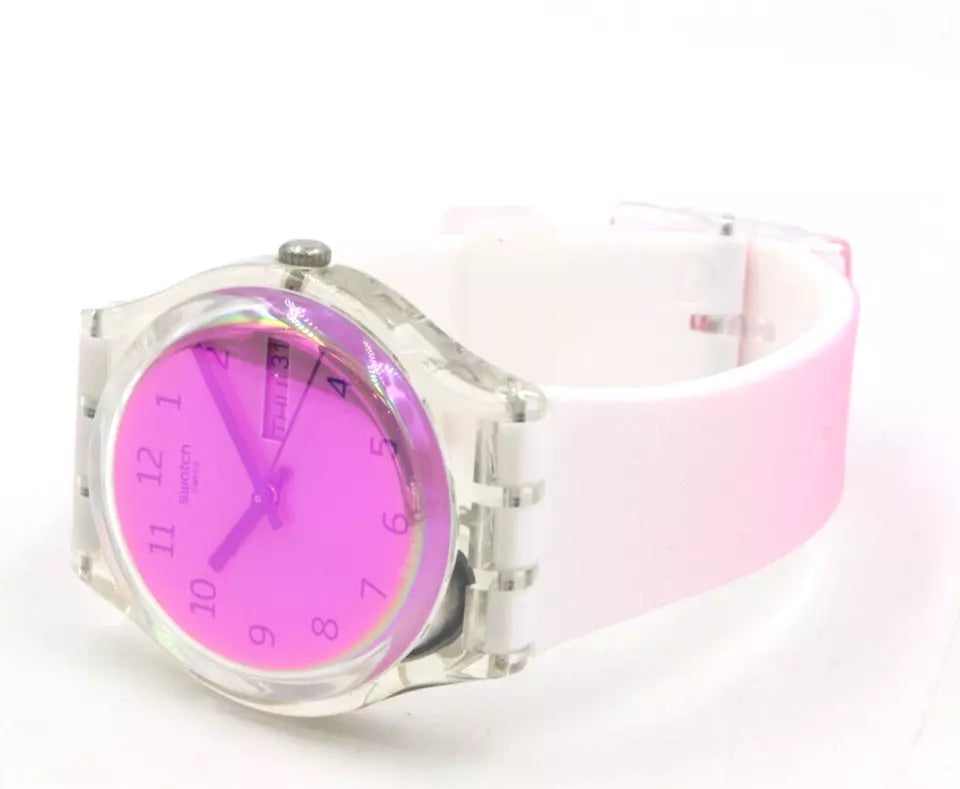 GE719 Reloj Swatch Análogo para Mujer pulsera de Caucho