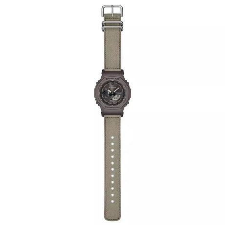 GA-B2100CT-5A Reloj G-Shock Doble hora para Hombre pulsera de Tela