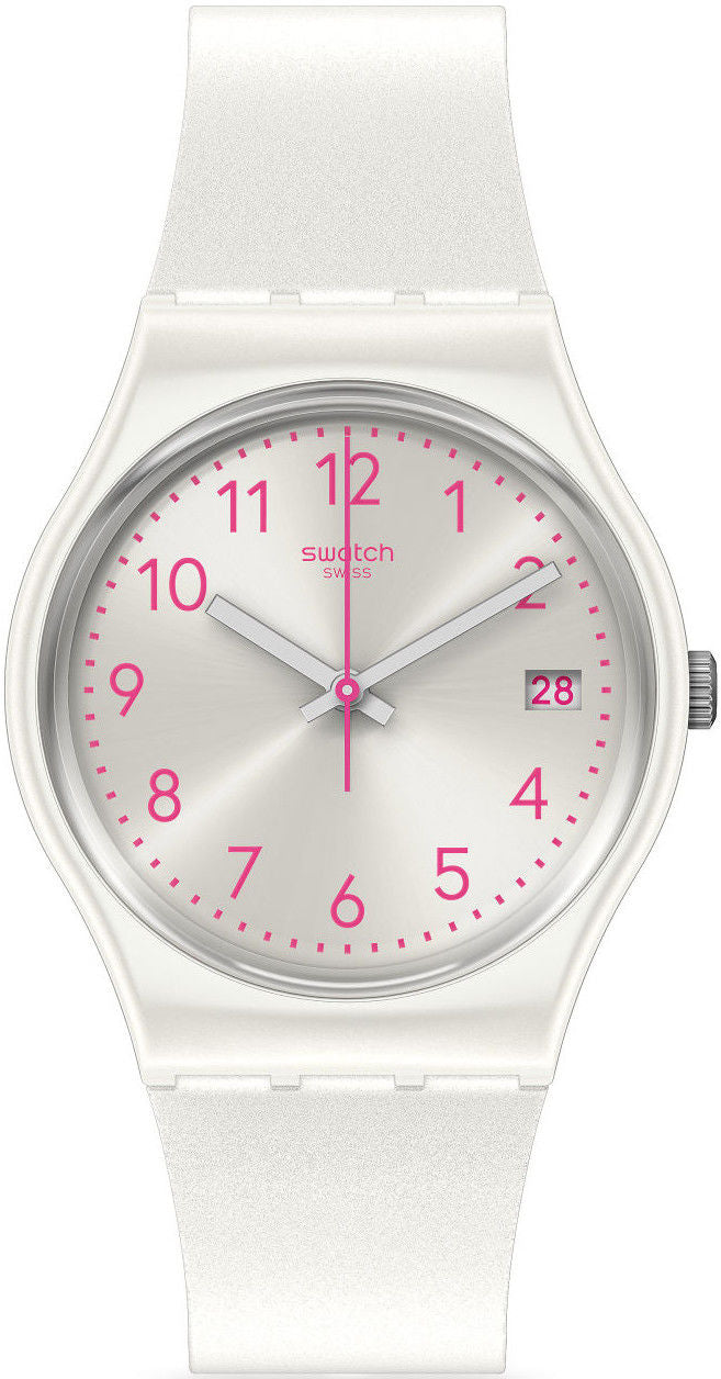 GW411 Reloj Swatch Análogo para Mujer pulsera de Caucho