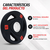 Discos de Caucho con Triple Agarre 2.5 Libras a 45 Libras Q11 la Libra Trigrip