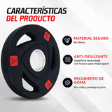 Discos de Caucho con Triple Agarre 2.5 Libras a 45 Libras Q11 la Libra Trigrip