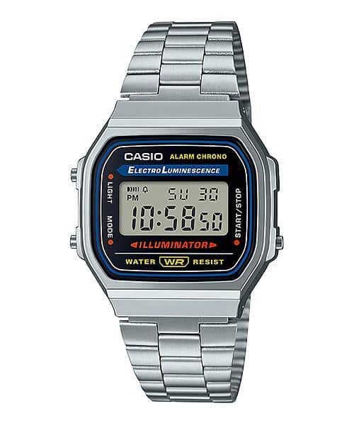 Reloj Casio A-168WA-1 Digital Unisex Pulsera Metal