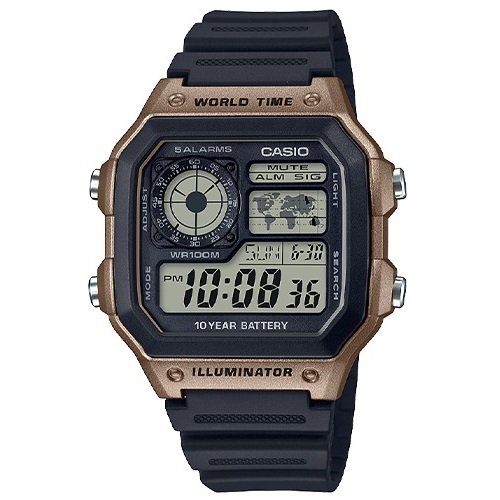 Reloj Casio AE-1200WH-5AVCF Digital Hombre Pulsera Caucho