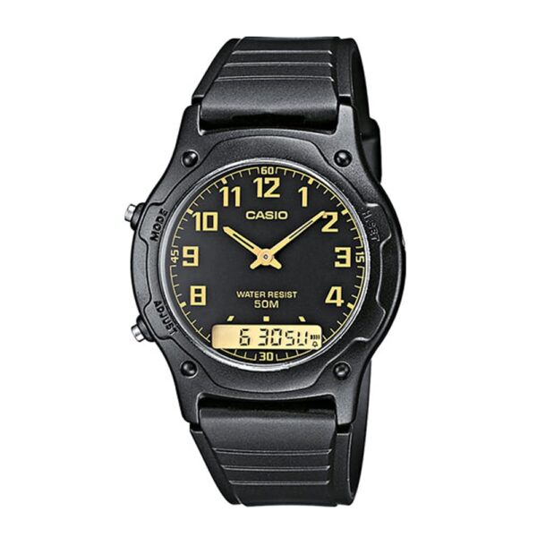 Reloj Casio AW-49H-1BV Doble hora Hombre Pulsera Caucho