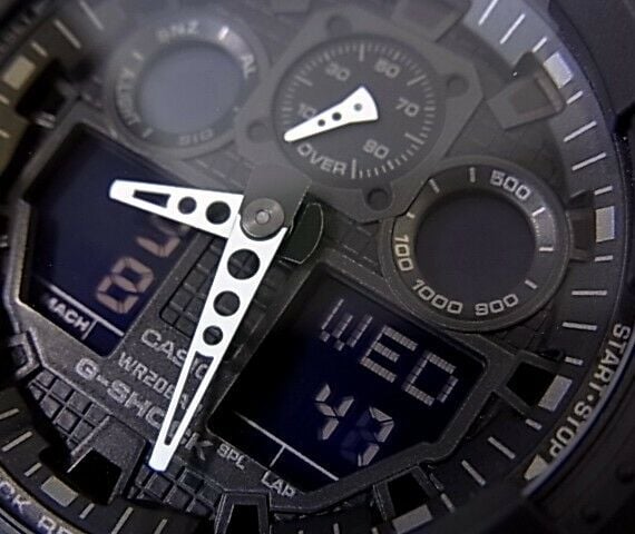 Reloj G-Shock GA-100-1A1 Doble hora Hombre Pulsera Caucho Foto adicional 3