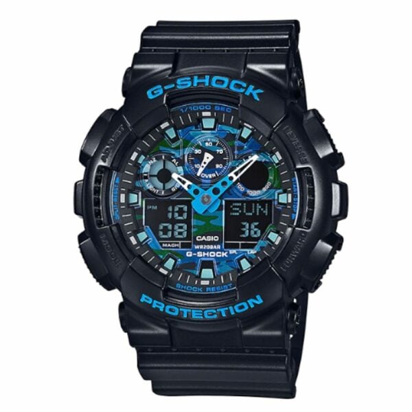 Reloj G-Shock GA-100CB-1A Doble hora Hombre Pulsera Caucho