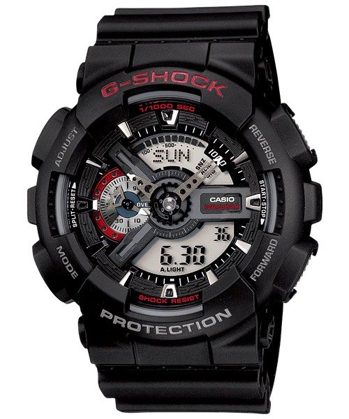 Reloj G-Shock GA-110-1A Doble hora Hombre Pulsera Caucho