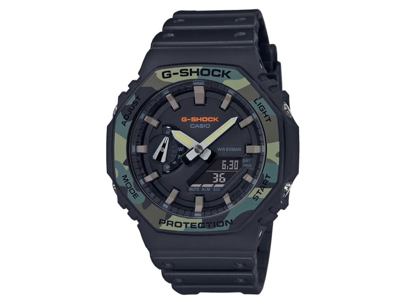 Reloj G-Shock GA-2100SU-1A Doble hora Hombre Pulsera Caucho