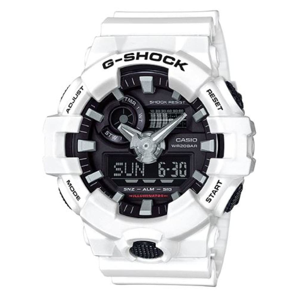 Reloj G-Shock GA-700-7A Doble hora Hombre Pulsera Caucho