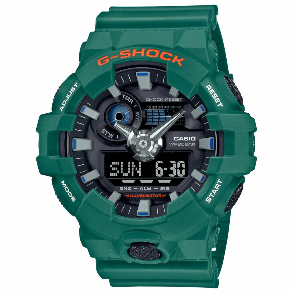 Reloj G-Shock GA-700SC-3A Doble hora Hombre Pulsera Caucho