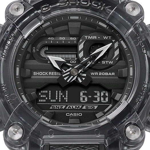 Reloj G-Shock GA-900SKE-8A Doble hora Hombre Pulsera Caucho Foto adicional 3