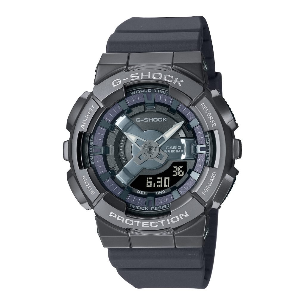 Reloj G-Shock GM-S110B-8A Doble hora Unisex Pulsera Caucho