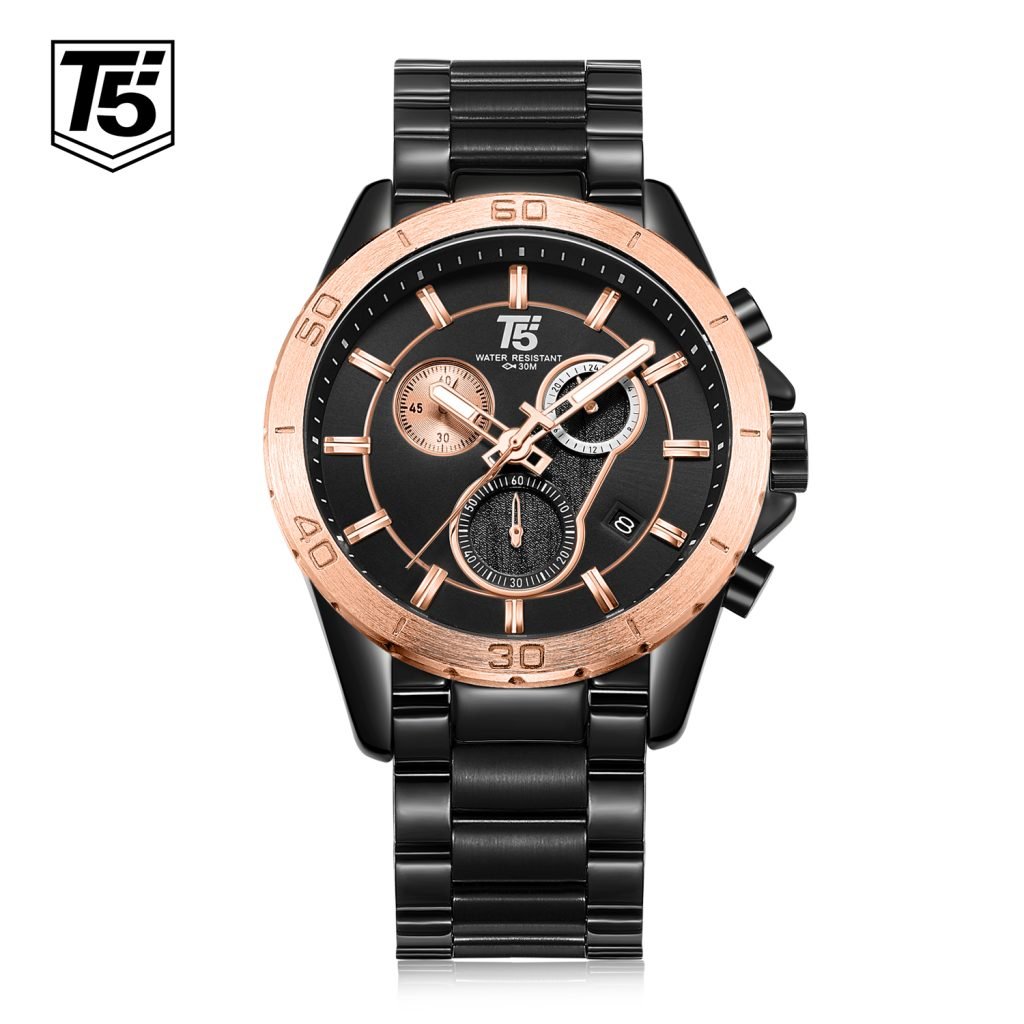 Reloj T5 H3658G-C Análogo Hombre Pulsera Metal