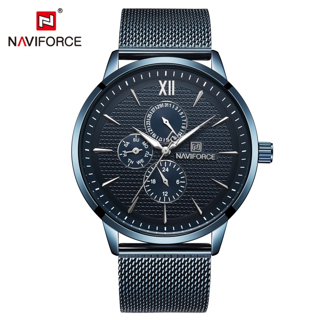Reloj Naviforce NF3003-BE-BE Análogo Hombre Pulsera Mesh