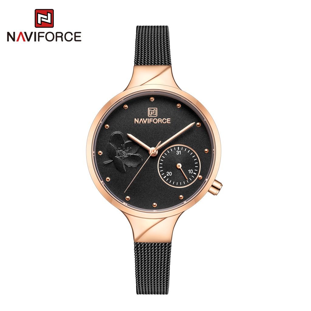 Reloj Naviforce NF5001S-RG-B-B Análogo Mujer Pulsera Mesh