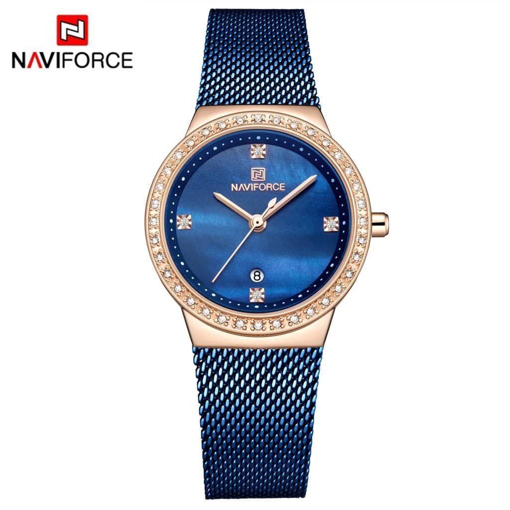 Reloj Naviforce NF5005-RG-BE Análogo Mujer Pulsera Mesh