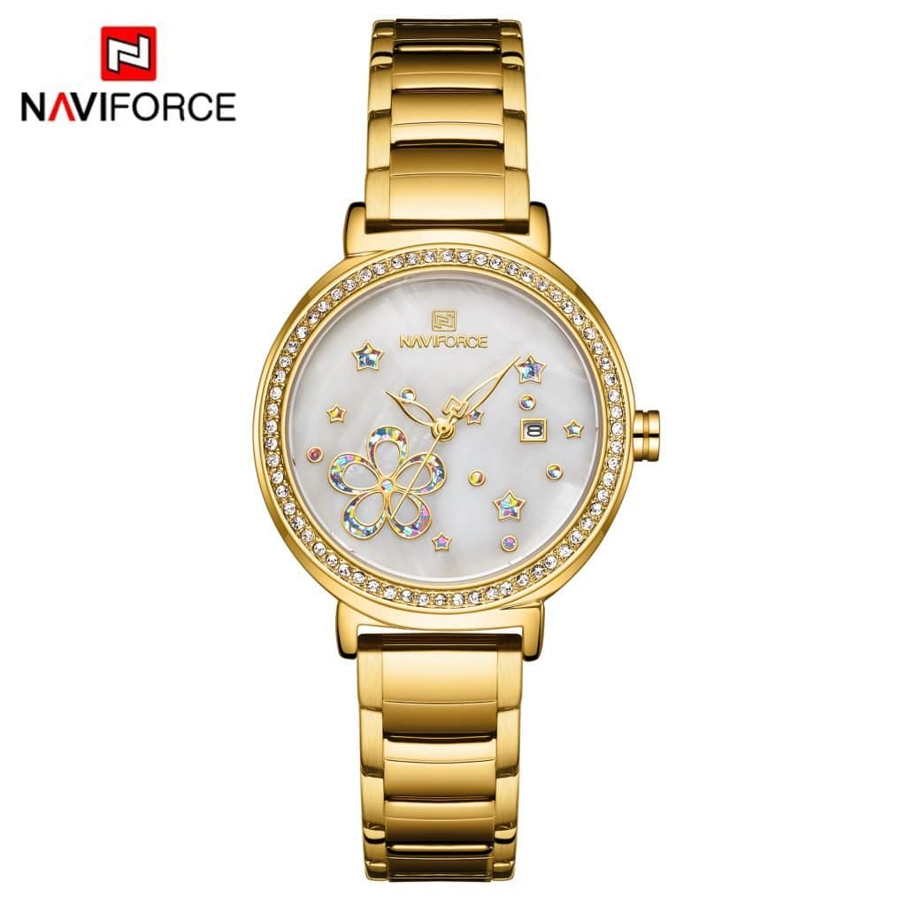 Reloj Naviforce NF5016-G-W Análogo Mujer Pulsera Metal
