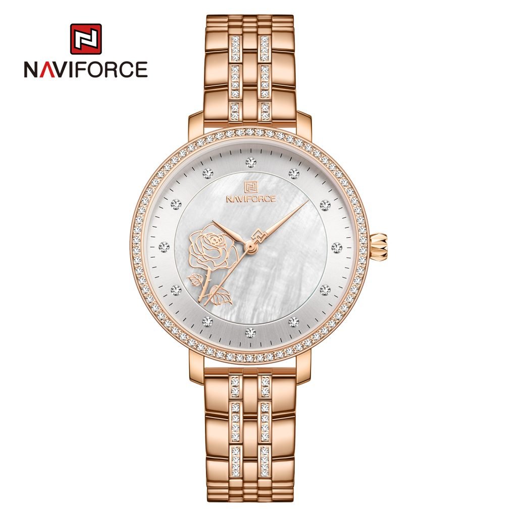 Reloj Naviforce NF5017-RG-W Análogo Mujer Pulsera Metal